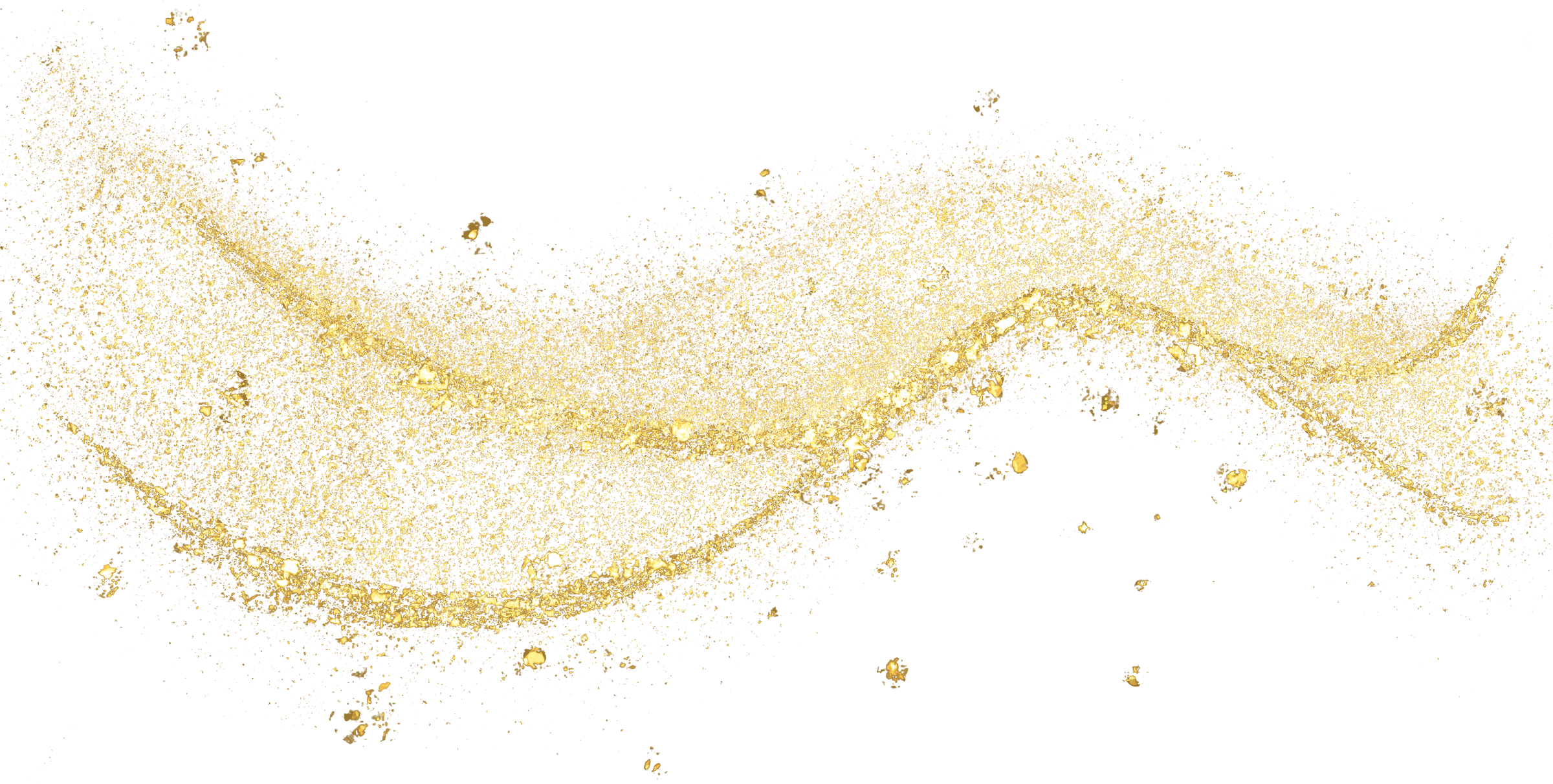 gold glitter shiny sprinkles curve